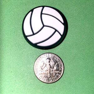 (10 for $15) White Volleyball Ball VLA 🏐 Crocs Shoe Charms